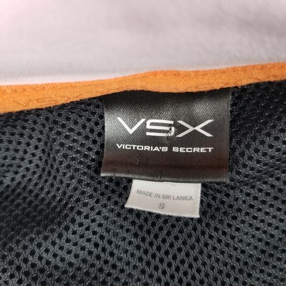 Victoria"s Secret VSX Black Pink White Zip Up Jacket Size Small - Picture 4 of 5